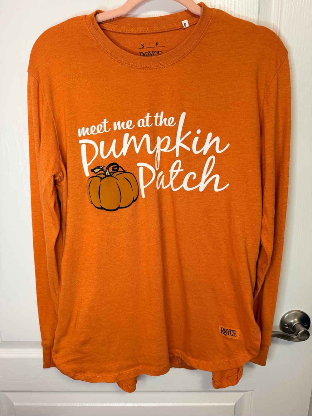 Royce Orange Long-Sleeve 'Pumpkin Patch' Graphic Tee